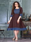 Mayra Meenakshi Rayon Printed Ethnic Wear Anarkali Kurti Collection